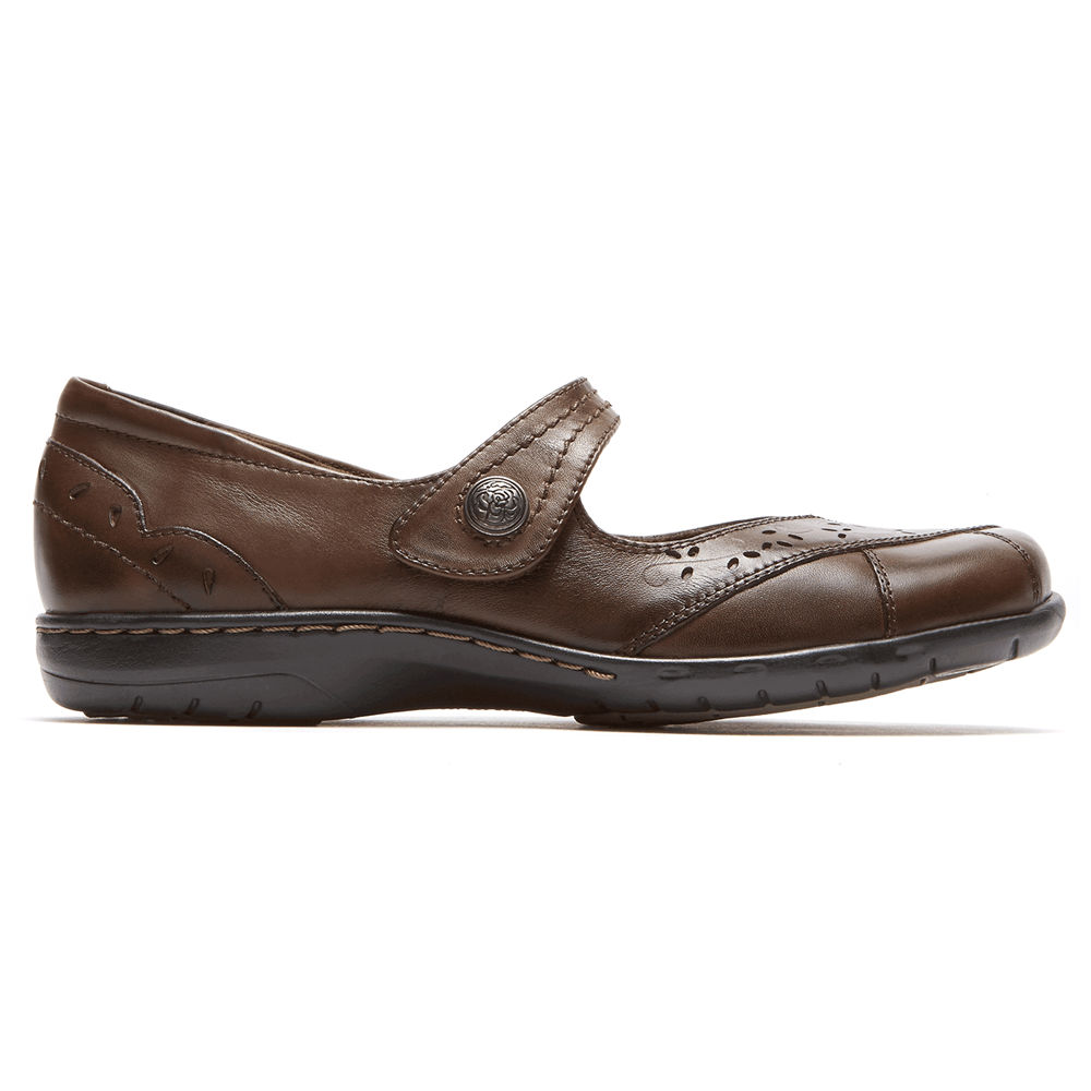 Rockport Flats For Womens Brown - Cobb Hill Petra Mary Jane - PD5746983